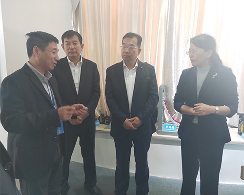 山东省枣庄市委常委 峄城区委书记于玉一行参观米兰·官方版在线入口公司展示厅(2019)
